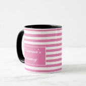Muttertag Geschenke Rosa Individuelle Name Tasse (Vorderseite Links)