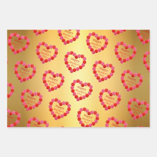 Muttertag Geschenkpapier Set (Vorderseite)