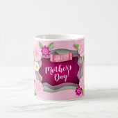 Muttertag - Geschenktasse Blumenbeete Ornament Kaffeetasse (Mittel)