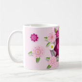 Muttertag - Geschenktasse Blumenbeete Ornament Kaffeetasse (Links)
