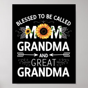 Muttertag gesegnet, als Mama Oma Grea genannt zu w Poster
