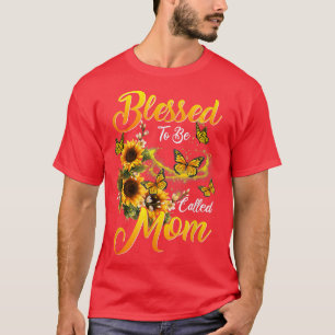 Muttertag gesegnet, als Mama Sonnenblume Lov genan T-Shirt