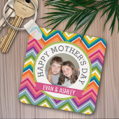 Muttertag glücklich - Benutzerdefinierte Fotovorla Schlüsselanhänger