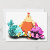 Muttertag glücklich - Hühner Wartete zu hatch (Rückseite)