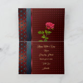 Muttertag Gold Briefe Elegante Lila Herzen Karte (Innenseite)