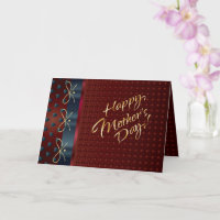 Muttertag Gold Briefe Elegante Lila Herzen