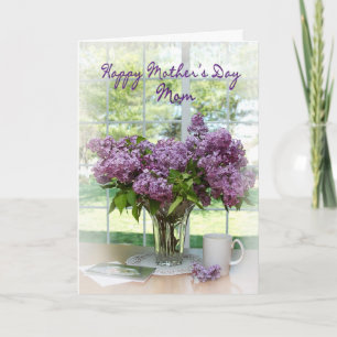 MUTTERTAG GREETING FÜR MUTTER - LILACS KARTE