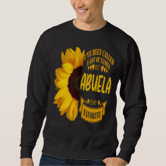 Muttertag Großeltern Tag Big Sunflower Abuela Sweatshirt