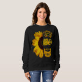 Muttertag Großeltern Tag Big Sunflower Abuela Sweatshirt (Vorne ganz)