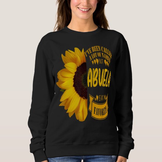 Muttertag Großeltern Tag Big Sunflower Abuela Sweatshirt (Vorderseite)