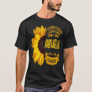 Muttertag Großeltern Tag Big Sunflower Abuela T-Shirt