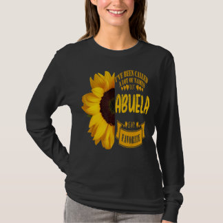 Muttertag Großeltern Tag Big Sunflower Abuela T-Shirt