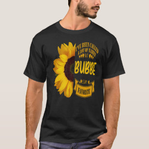 Muttertag Großeltern Tag Big Sunflower Bubbe T-Shirt