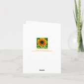 MUTTERTAG / GROSSER SONNENSTRÖM / LIEBE SIE, MAMA KARTE (Rückseite)