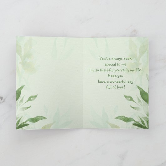 Muttertag Großmutter Chickadee Garden Bird Karte (Innenseite)