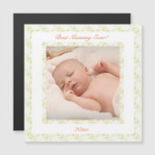 Muttertag Grün beste Mama-Mama-Foto-Geschenk Magnetkarte (Vorne/Hinten)