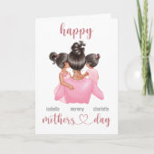 Muttertag Gruß Personalisiert von Tochter Karte (Vorderseite)