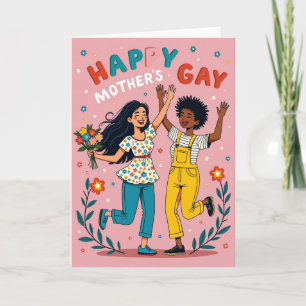 Muttertag Grußkarte mit Cartoon-Motiven Karte