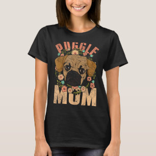 Muttertag Haustier Hund Lover Puggle Mama Niedlich T-Shirt