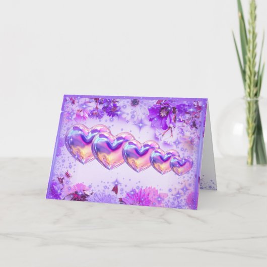 Muttertag Hearts & Daisey's Karte (Vorderseite)