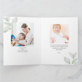 Muttertag Herz Collage Blumengrün Karte (Innenseite)