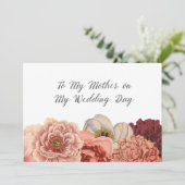 Muttertag Hochzeit Dankeschön Karte (Stehend Vorderseite)