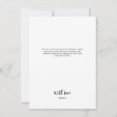 Muttertag, Hochzeit, Schwangerschaft, Lilac-Blume, Dankeskarte (Rückseite)