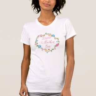 Muttertag Hübscher Blumenstrauß 3 Word Art T-Shirt