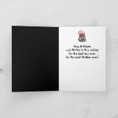 Muttertag Hugs & Kisses Raccoon Tier Karte (Innenseite)