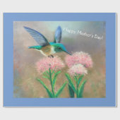 Muttertag Hummingbird Geschenkwrap Geschenkpapier (Flach)