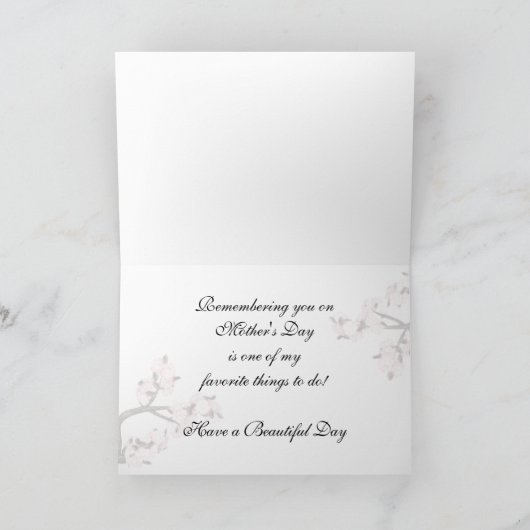 Muttertag Hummingvogel Karte (Innenseite)