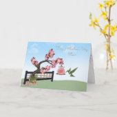 Muttertag Hummingvogel Karte (Gelbe Blume)