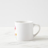 Muttertag, Ich liebe dich Mama, Blumenmuster Espre Espressotasse (Rechts)