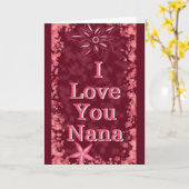 Muttertag, ich Liebe dir, Nana Karte (Gelbe Blume)