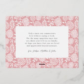 Muttertag im eleganten Foto Folien Feiertagskarte (Rückseite)