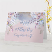 Muttertag im Frühling für meine Ehefrau Karte (Gelbe Blume)