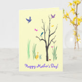 Muttertag im Springtime Karte (Gelbe Blume)