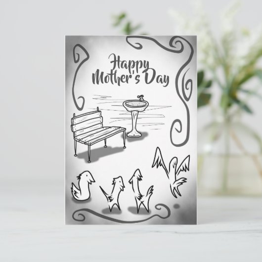 MUTTERTAG IMMER DANKESKARTE (Stehend Vorderseite)