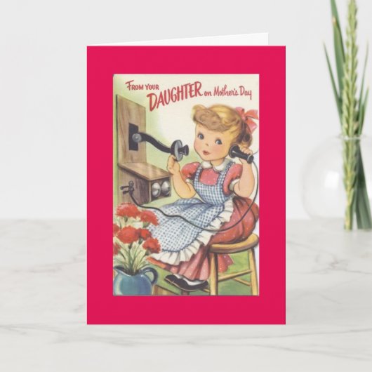 Muttertag in großer Entfernung Karte (Vorderseite)