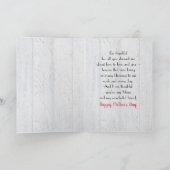 Muttertag in Ribbon auf Holz Karte (Innenseite)