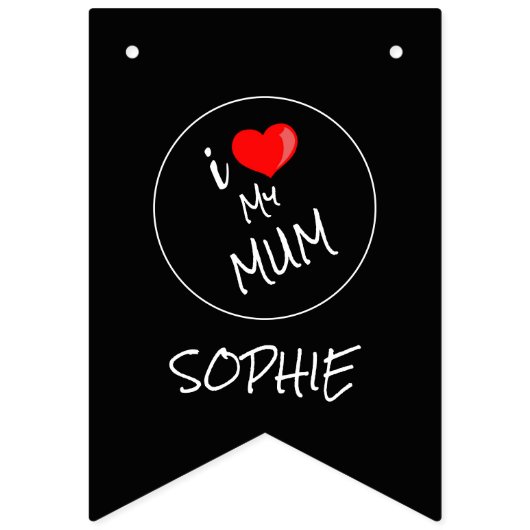 Muttertag, individuelles Foto - Personalisiert Wimpelkette (Zweite Fahne)