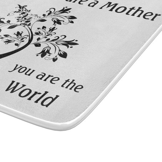 Muttertag Inspiration Mutter Zitat Schneidebrett (Ecke)