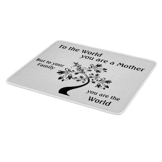 Muttertag Inspiration Mutter Zitat Schneidebrett (Ecke)