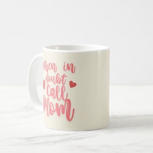 Muttertag Kaffeetasse (Vorderseite Links)