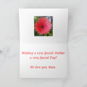 Muttertag Karte (Innenseite)