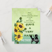 Muttertag Karte (Vorderseite/Rückseite Beispiel)