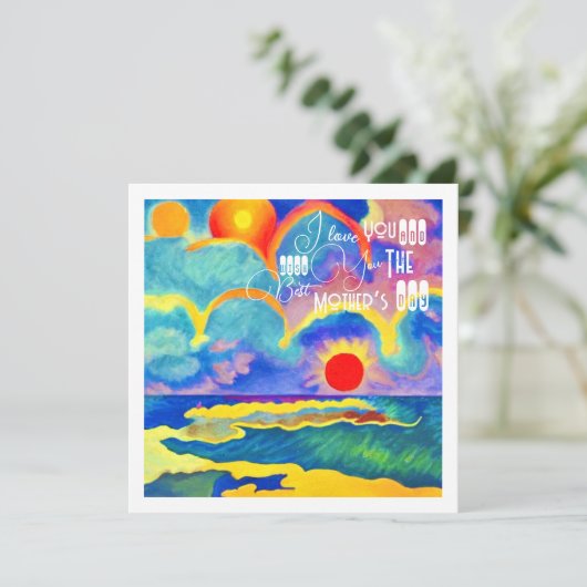 Muttertag Karte (Stehend Vorderseite)