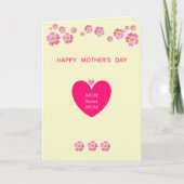 Muttertag Karte (Vorderseite)