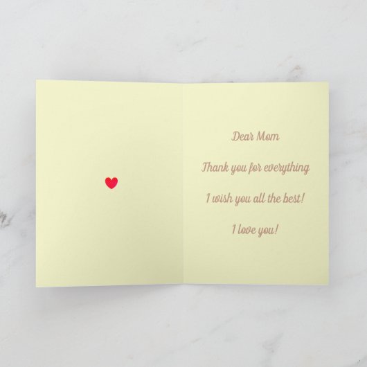 Muttertag Karte (Innenseite)