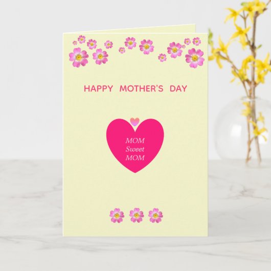 Muttertag Karte (Gelbe Blume)